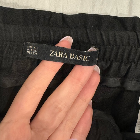 Zara Drawstring Dress Pants - Red Stripe - Size XS - Picture 3 of 3